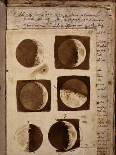 Sketches of the Moon by Galileo Galilei (1609)